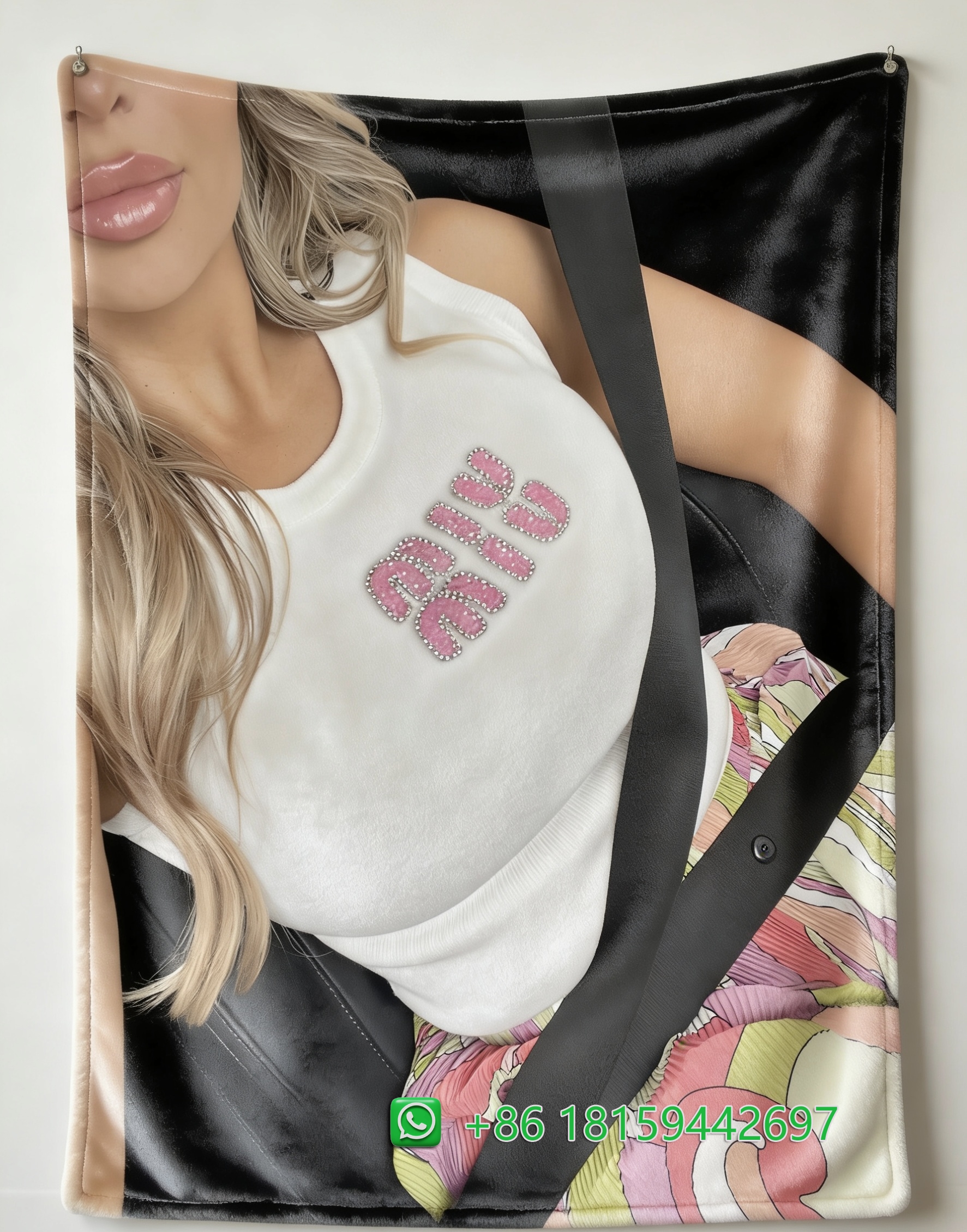 Miumiu Throw Blankets